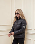 The Signature Huracan Men & Women's Black Puffer Jacket