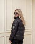 The Signature Huracan Men & Women's Black Puffer Jacket