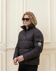 The Signature Huracan Men & Women's Black Puffer Jacket