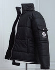 The Signature Huracan Men & Women's Black Puffer Jacket