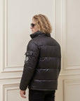 The Signature Huracan Men & Women's Black Puffer Jacket