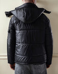 The Signature Huracan Men & Women's Black Puffer Jacket